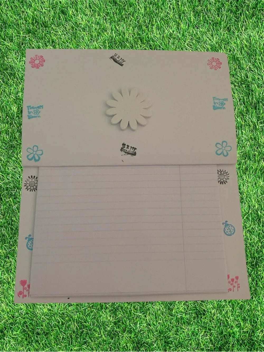 Handmade Floral Pocket Journal Notebook Lined Paper Cottagecore Botanical 1 Set